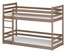 Etagenbett Mini – 80x160 cm – Milchschokolade