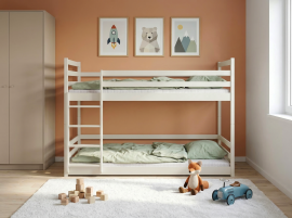 Etagenbett Mini – 90x190 cm – Creme