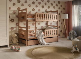 Etagenbett Monika – 90x200 cm – Zimt