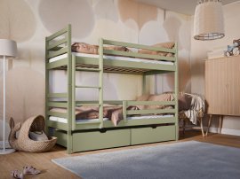 Etagenbett Nemo – 90x190 cm – Oliv