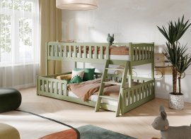Etagenbett Nice – 90x200/120x200 cm – Oliv
