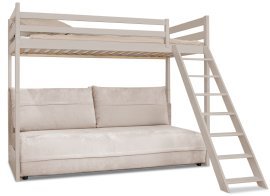 Etagenbett mit Schlafsofa Savio – 90x200/140x200 cm – Kaschmir
