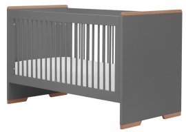Kinderbett Snap - 70x140 cm - dunkelgrau