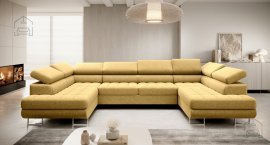 Ecksofa Benjamin 158 U - Manila 33 - hellgelb