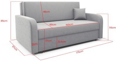 Ecksofas PKMebel - Zweisitzer Feroni 4