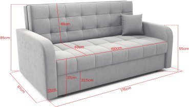 Ecksofas PKMebel - Zweisitzer Haven 4