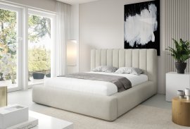 Bett Bormio (hohes Kopfteil) mit hochklappbarem Holzmechanismus