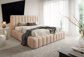 Bett Frodo (hohes Kopfteil) mit hochklappbarem Holzmechanismus – 180x200 cm