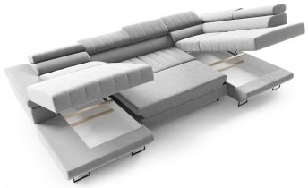 Ecksofas PKMebel - U-förmige Wohnlandschaft Horizonte Mini