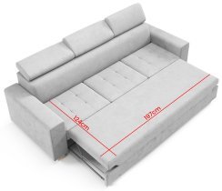 Ecksofas PKMebel - 3-Sitzer-Sofa Monsun