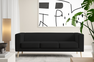 Ecksofas PKMebel - 3-Sitzer-Sofa Bastian