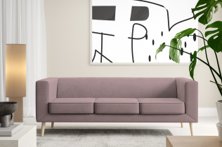 Ecksofas PKMebel - 3-Sitzer-Sofa Bastian