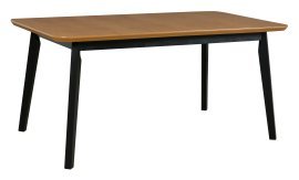 Ausziehbarer Esstisch Wien 8 - schwarz/Eiche
