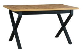 Ausziehbarer Esstisch Ikon 1 - schwarz/Wotan