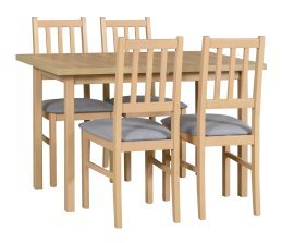Esszimmer-Set Tisch Max 10 Sonoma + 4 Stühle Bos 4 Sonoma 1B