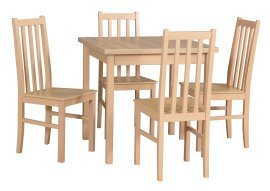 Esszimmer-Set Tisch Max 9 Sonoma + 4 Stühle Bos 10 D Sonoma