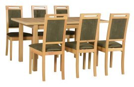 Esszimmergarnitur Modena 1 grandson + 6 Stühle Roma 15 grandson 17B ZETTA 297