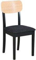 Esszimmerstuhl Hugo 4 - schwarz/natur - Aragon 99