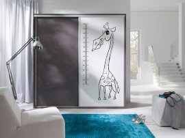 Kleiderschrank mit Schiebetüren mit Giraffenzeichnung Zonda Z20
