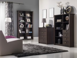 Wohnzimmer Finezja - Eiche Sonoma Schokolade
