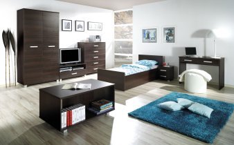 Garderobenschrank Maximus M02 - Kastanie Wenge