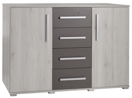 Kommode Dione D03 - Norwegische Kiefer/Grau
