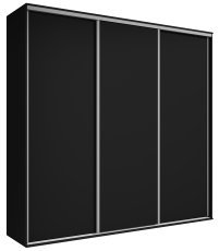 Kleiderschrank mit Schiebetüren Grande 254 cm - schwarz