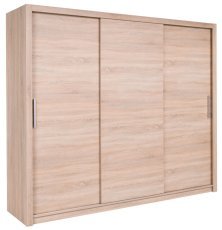 Kleiderschrank mit Schiebetüren Mistral 250 cm - Eiche Sonoma