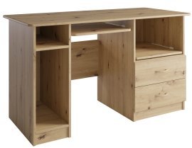 Schreibtisch mit Schubladen Max - Eiche Artisan