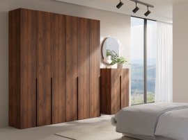 Schlafzimmer- und Vorzimmer-Set Slim – Warmia Nussbaum
