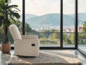 Soffina - Relaxsessel mit Relaxfunktion Alba Classic – hellbeige