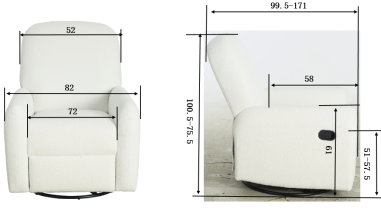 Soffina - Relaxsessel mit Relaxfunktion Alba Classic – hellbeige