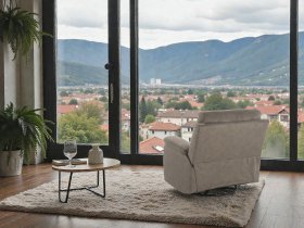 Soffina - Relaxsessel mit Relaxfunktion Lovere Classic – grau