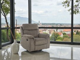 Relaxsessel mit Relaxfunktion Lovere Classic – grau