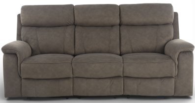 Soffina - Dreisitzer mit Relaxfunktion Lovere Classic – grau