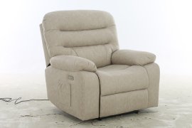 Elektrischer Relaxsessel mit Komfortmechanismus Roseto Soft – gelb