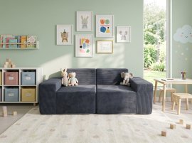 Vakuumverpacktes Sofa Bambini – grau