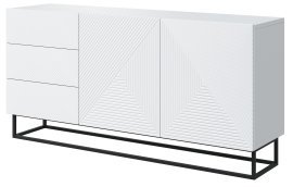 Kommode mit Metallrahmen Asha 167 2D3SZ - weiß