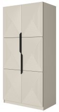 Garderobenschrank auf Sockel Asha 100 2D - Kaschmir