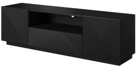 TV-Kommode auf Sockel Asha 167 2D1SZ - schwarz