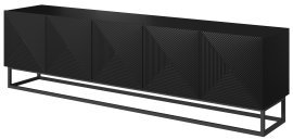 TV-Schrank mit Metallrahmen Asha 200 5D - schwarz