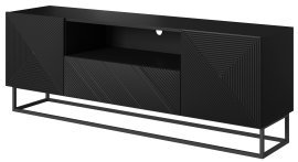 TV-Kommode mit Metallrahmen Asha 167 2D1SZ - schwarz