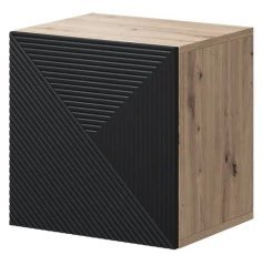 Wandnachttisch Asha 40 1D - Flussstein/Eiche Artisan