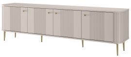 TV-Kommode Vesper 187 4D - Kaschmir, auf goldenen Beinen