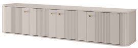Stell TV-Schrank Vesper 187 4D - Kaschmir, goldene Griffe