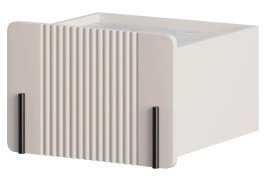 Stilles Nachttisch Malmi 45 1SZ - Kaschmir, schwarzes Dekor