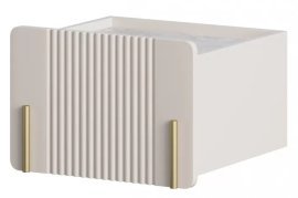 Stilvolles Design und praktische Funktionalität vereinen sich in unserem eleganten Standschrank Malmi 45 1SZ - Kaschmir, Gold-Dekor, erhältlich auf Moebelundmoebel.at.