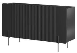 Kommode Malmi 150 3D - schwarz, schwarze Beine