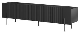 TV-Kommode Malmi RTV 200 2D2SZ - schwarz, schwarze Beine