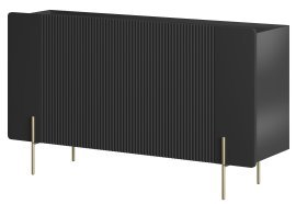 Kommode Malmi 150 3D - schwarz, goldene Beine